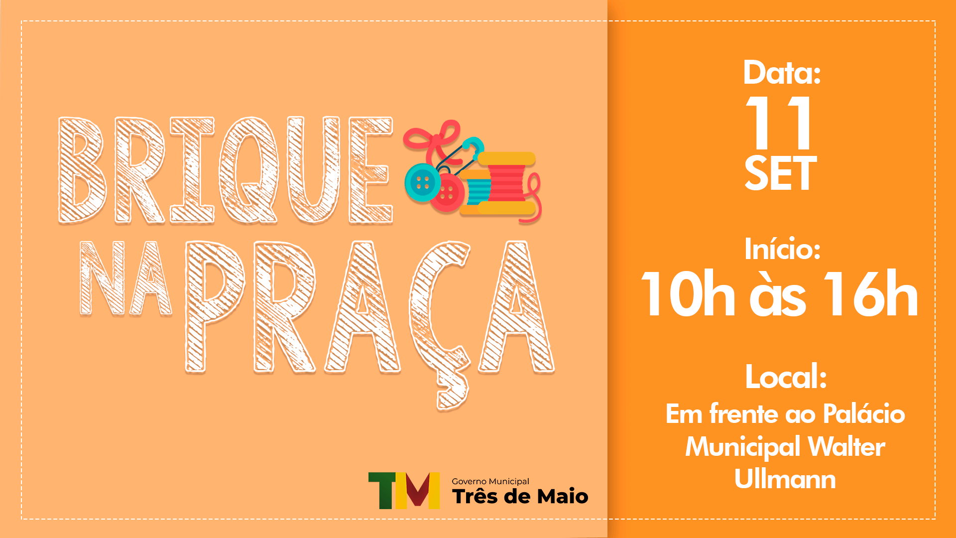 MAIS UMA EDIÇÃO DO BRIQUE NA PRAÇA OCORRE SÁBADO